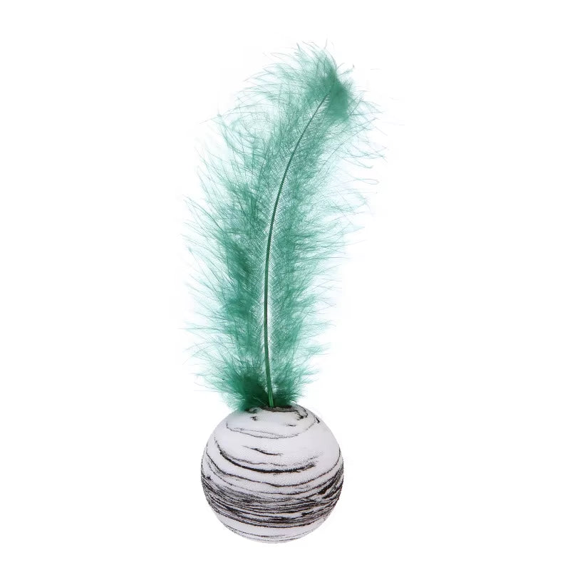 1Pc Cat Toy Stick Feather Wand with Bell Mouse Cage Toys Plastic Artificial Colorful Cat Teaser Toy Pet Supplies Random Color