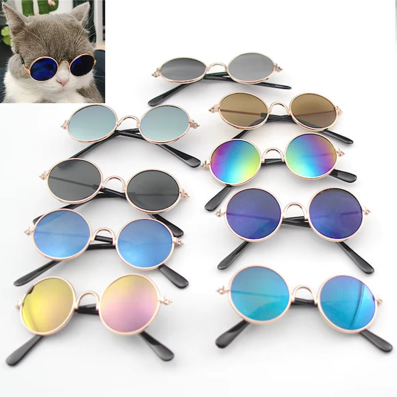 Pet Cat Glasses Fashion Cute Eye-Wear Sunglasses for Cats Dog Accessories for Little Pets Photos Prop Pet Products, 1 Piece