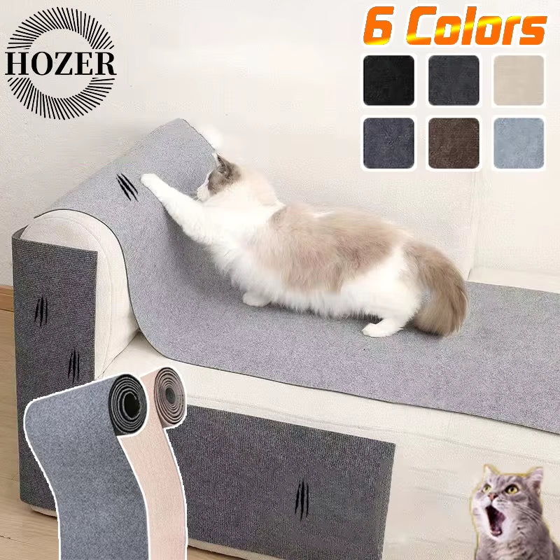 Wall anti Cat Scratch Sofa DIY Cats Scratch Board Sofa Protection Paws Sharpen Trimmable Self-Adhesive Carpet Cats Scratch Board
