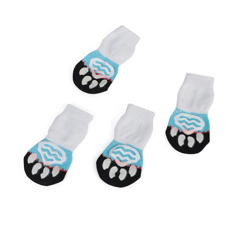 Pet Cat Socks Dog Socks Traction Control for Indoor Wear L/M/S Cat Clothing Cute Puppy Dogs Pet Knits Socks Slip Skid