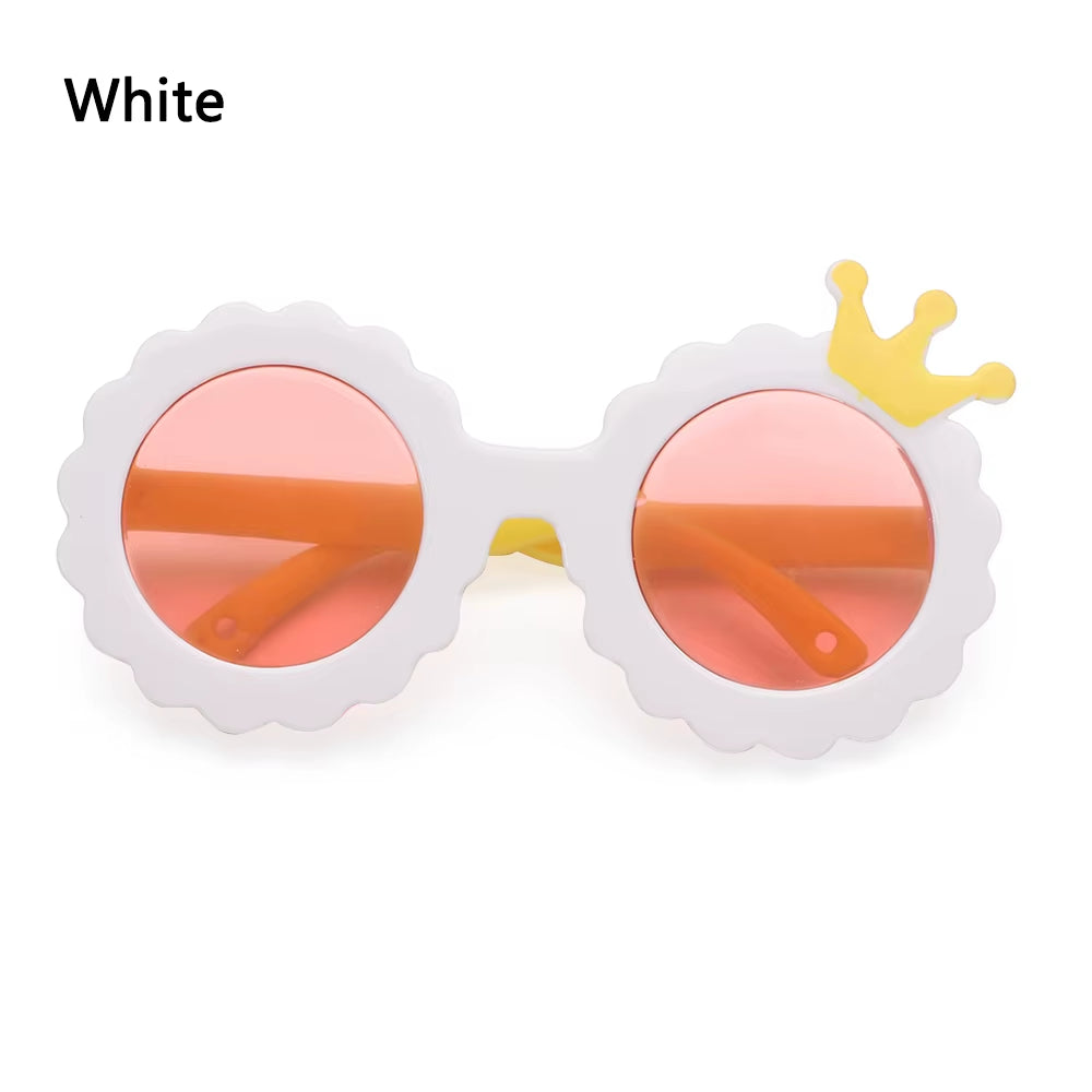 Candy Color Mini Doll Glasses Clear Lens Eyeglasses round Frame Plush Doll Toys Eyewear Photo Props Pet Dog Cat Sunglasses