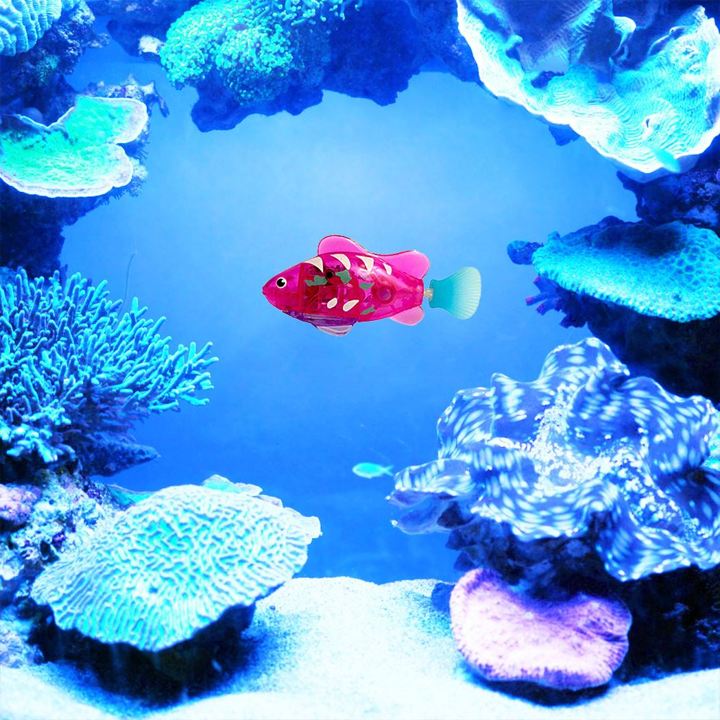 Pet Fish Electronic Cat Toys with Grass LED Light Toys