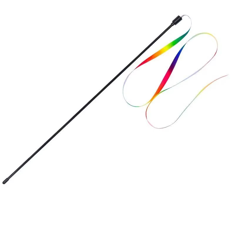 1 PC Teasing Cat Stick outside Teasing Cat Toys Teasing Cat Teasing Dog Toys Teasing Cat Stick Interactive Fun Pet Supplies