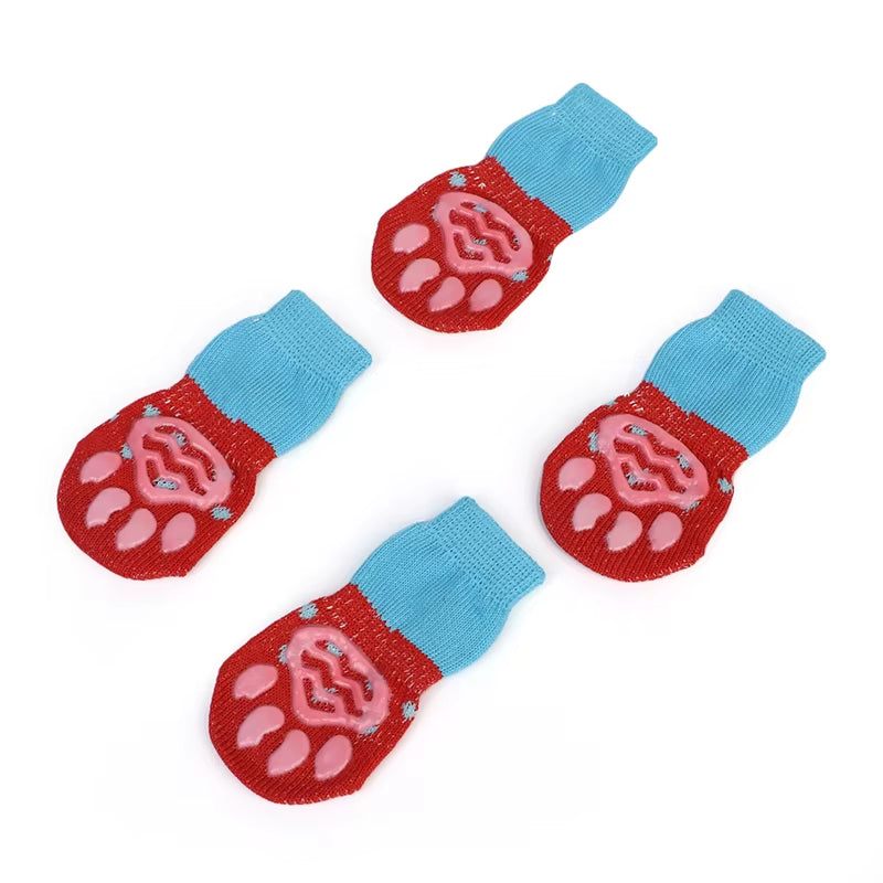 Pet Cat Socks Dog Socks Traction Control for Indoor Wear L/M/S Cat Clothing Cute Puppy Dogs Pet Knits Socks Slip Skid