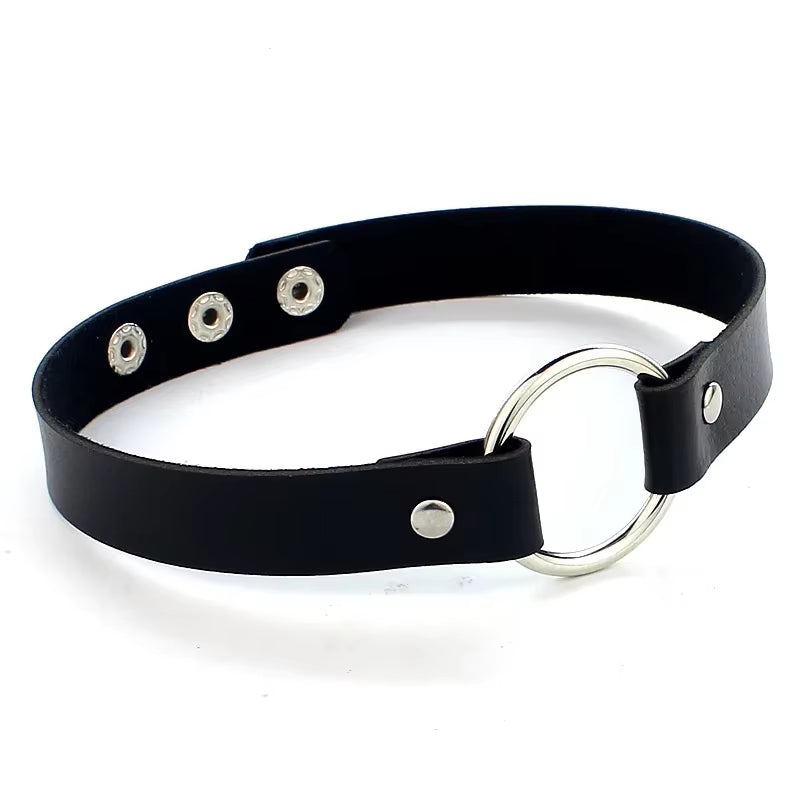 New Gothic Punk Leather Choker Necklace for Women Teens Girls Rivet Heart Cross Collar Necklace Rock Fashion Jewelry Gifts