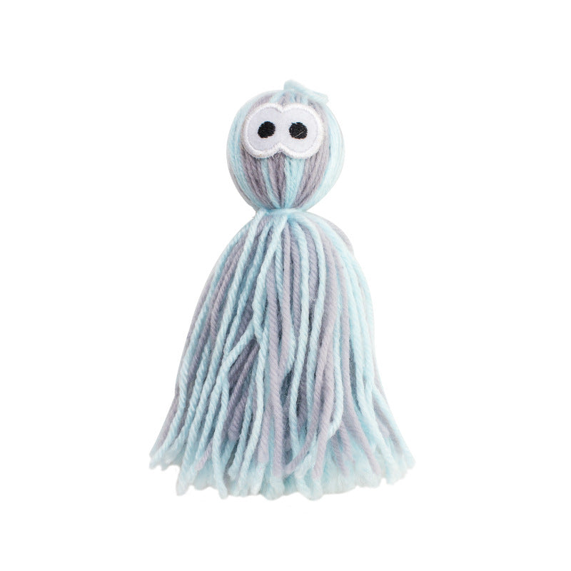 Pet Cat Can Hang Bite-Resistant Woolen Yarn Ball Toys