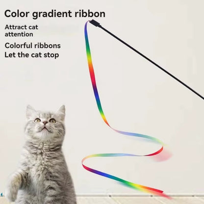 1 PC Teasing Cat Stick outside Teasing Cat Toys Teasing Cat Teasing Dog Toys Teasing Cat Stick Interactive Fun Pet Supplies