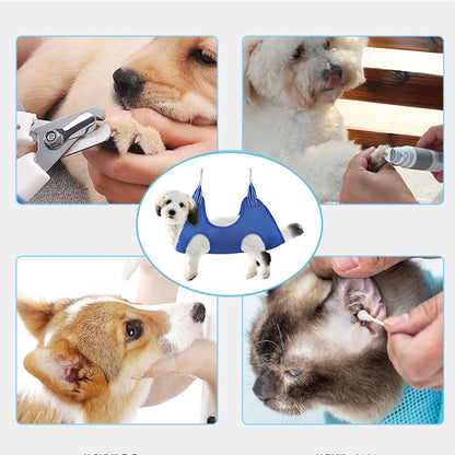 Cat Grooming Nail Cutting anti Scratch Bite Fixed Bag Bath Trimming Restraint Bag Pet Beauty Hammock Hanging Pet Supplies Set