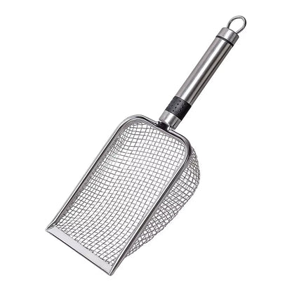 Cat Litter Shovel Wood Handle Cat Litter Shovel Stainless Steel Handle Toilet Cleaning Shovel Tools Pet Cleaning