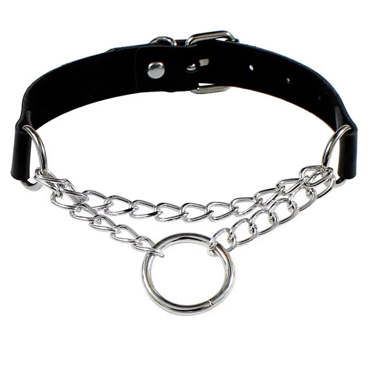 New Gothic Punk Leather Choker Necklace for Women Teens Girls Rivet Heart Cross Collar Necklace Rock Fashion Jewelry Gifts