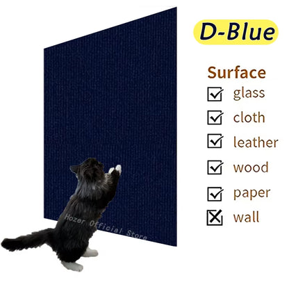 Wall anti Cat Scratch Sofa DIY Cats Scratch Board Sofa Protection Paws Sharpen Trimmable Self-Adhesive Carpet Cats Scratch Board