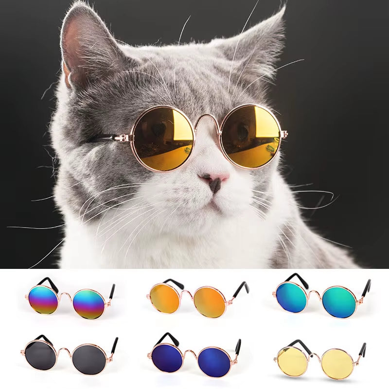 1Pc Lovely Pet Cat Glasses Small Dog Glasses Pet Products for Little Dog Cat Eye-Wear Dog Sunglasses Photos Pet Accessories