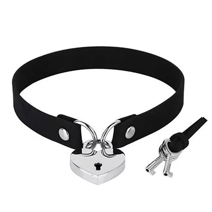 New Gothic Punk Leather Choker Necklace for Women Teens Girls Rivet Heart Cross Collar Necklace Rock Fashion Jewelry Gifts