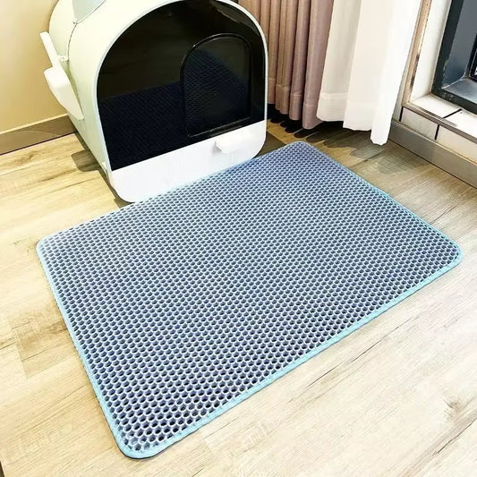 75X55Cm EVA Pet Litter Mat Waterproof Double Layer Pet Litter Mat Non Slip Mat Washable Sand Cat Padmat Pet Supplies