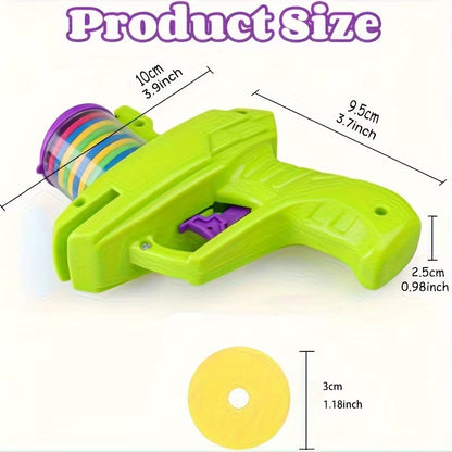 1Pack Interactive Cat Toy Launcher with Foam Discs Battery-Free, Durable Plastic for Endless Fun
