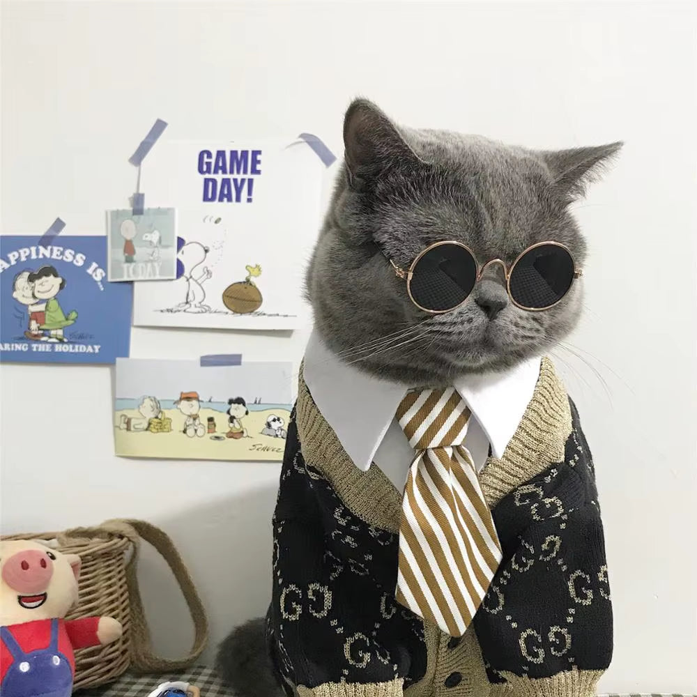 [MPK Store] Cat Toy Cat Costume Clip Tie for Cats and Dogs, Cat Collar